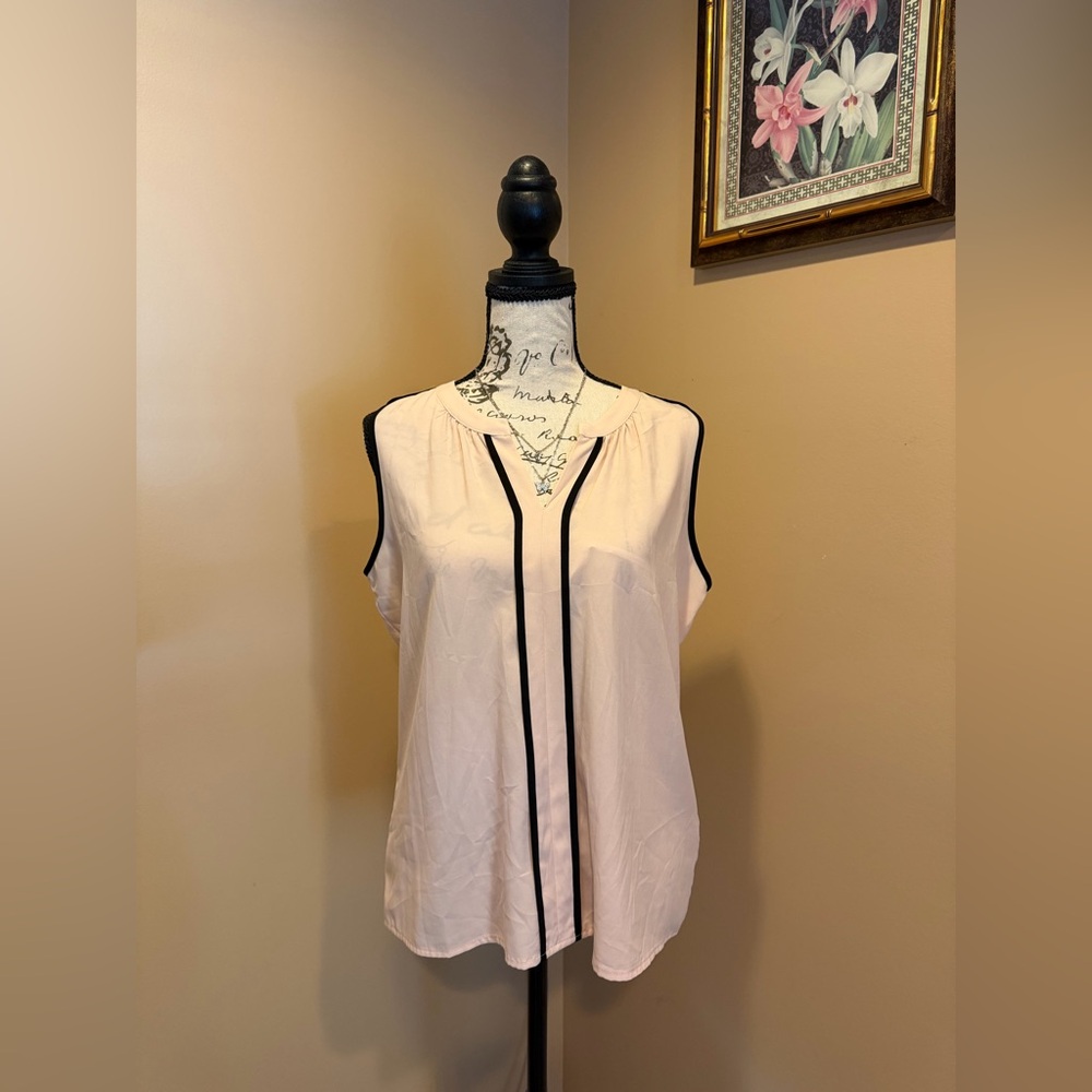 Calvin Klein Piped Woven Blouse